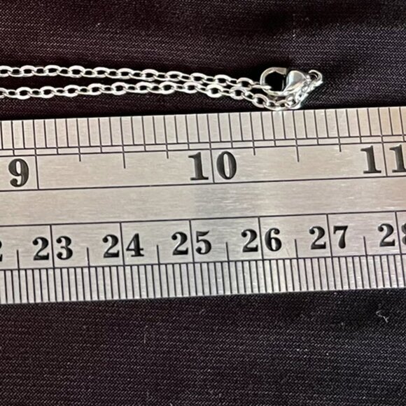 Tiger’s Eye Natural Stone Vial Pendant • 20” Silver Tone Chain • Keepsake Urn - Picture 7 of 9